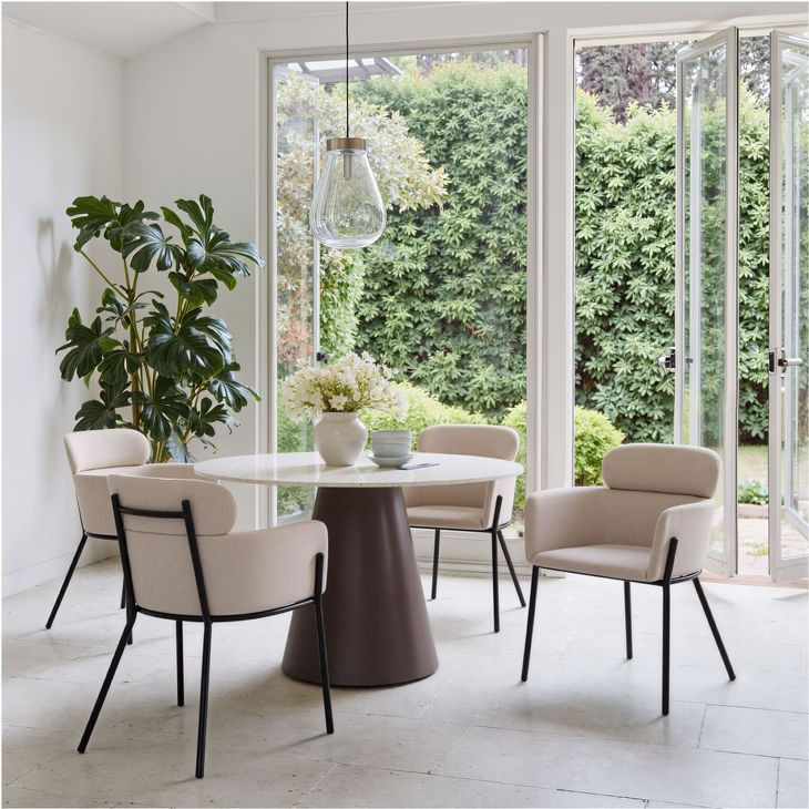 Bremor Beige Dining Chair Set Of 2