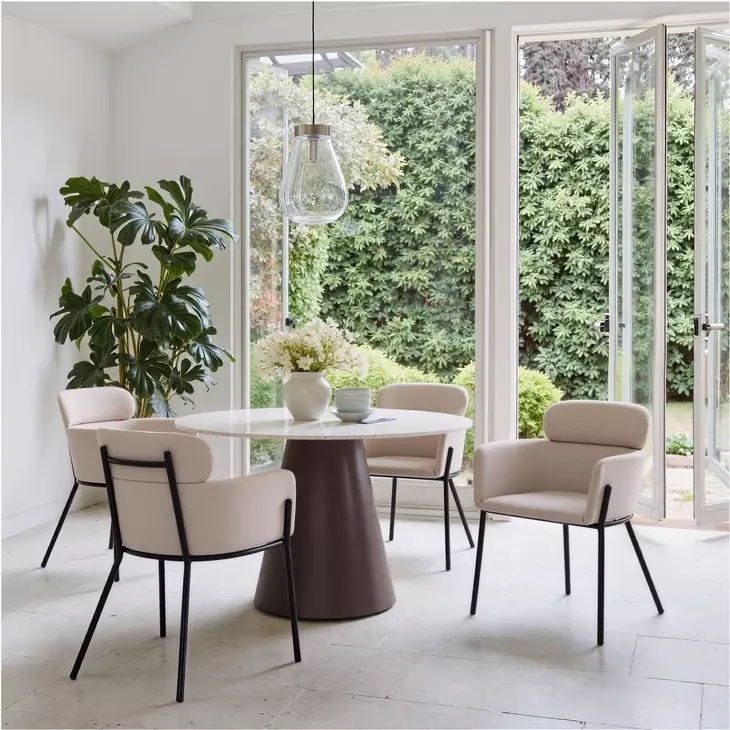 Bremor Beige Dining Chair Set Of 2