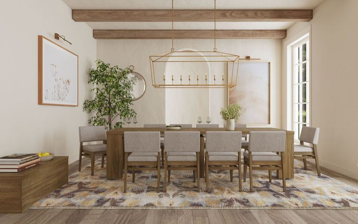 Flex Sandbar Oak and Gray Upholstered Side Chair