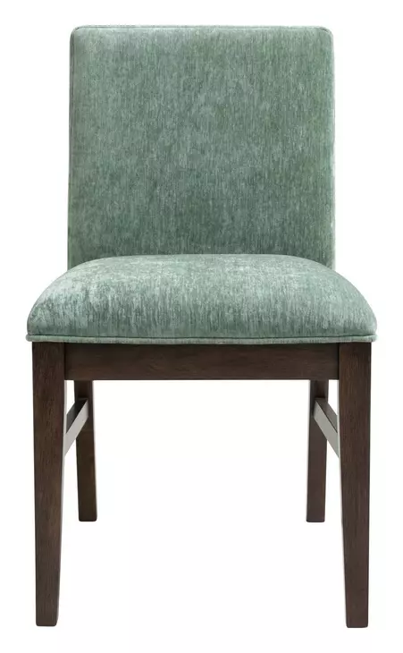 West End Sage Green and Saddle Brown Upholstered Parson Side Chair Set of 2