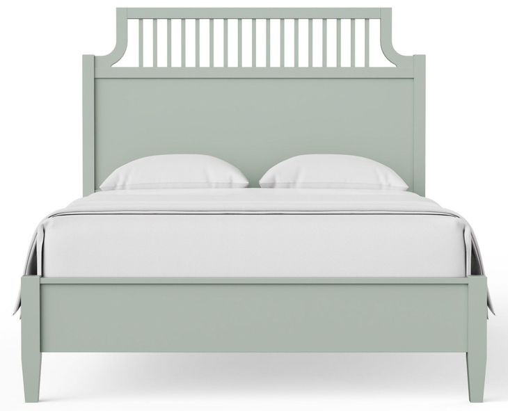 Pure Maple Sage Queen Garden Panel Bed