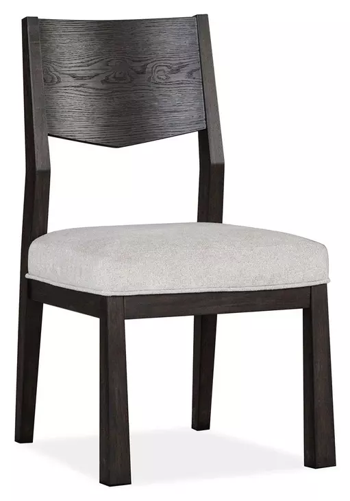 Tauren Gray Upholstered Solid Back Side Chair Set of 2