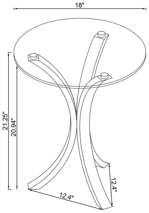 Emmett Clear Accent Table