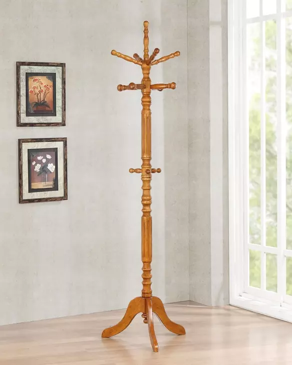 Achelle Golden Brown 11 Hooks Coat Rack