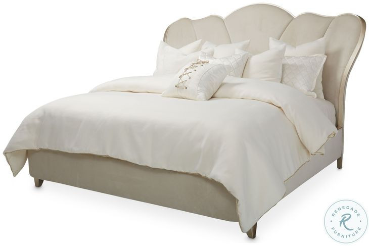 Villa Cherie Caramel California King Channel Tufted Upholstered Platform Bed