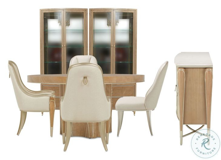 Villa Cherie Caramel Round Dining Room Set