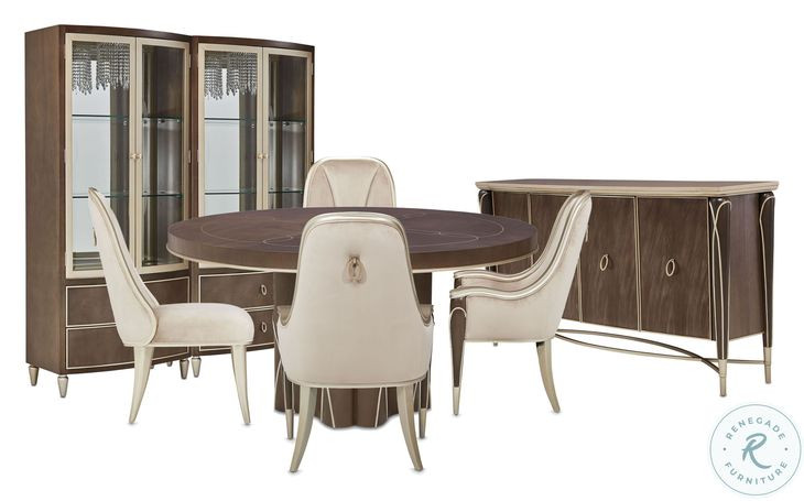 Villa Cherie Hazelnut Display Cabinet