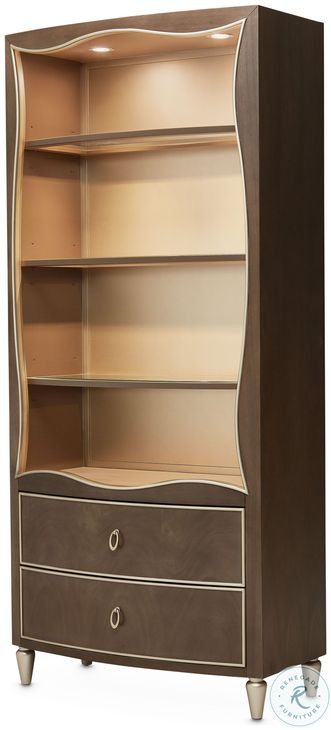 Villa Cherie Hazelnut Bookcase
