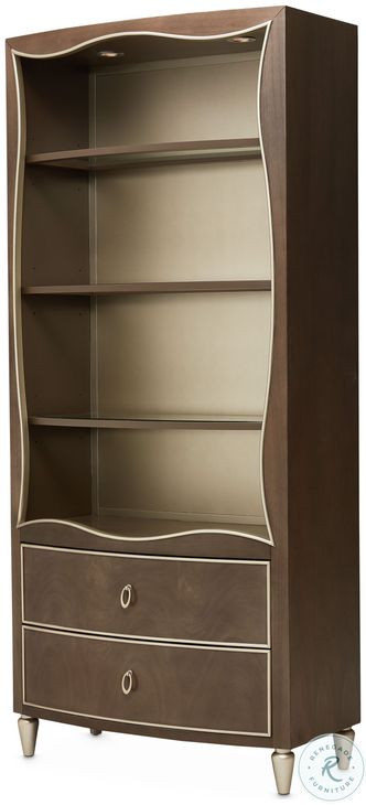 Villa Cherie Hazelnut Bookcase