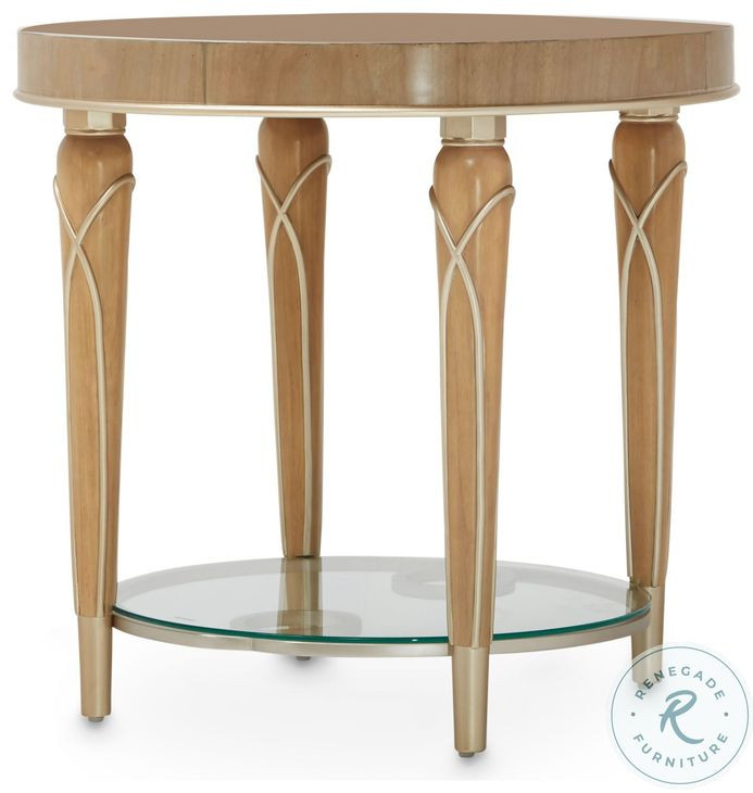 Villa Cherie Caramel End Table