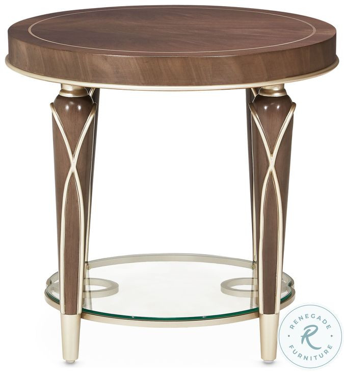Villa Cherie Hazelnut End Table