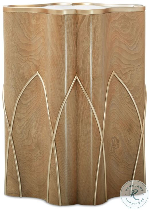 Villa Cherie Caramel Chairside Table