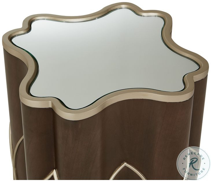 Villa Cherie Hazelnut Chairside Table