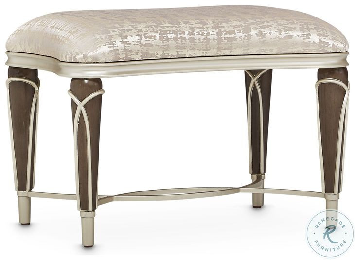 Villa Cherie Hazelnut Ottoman
