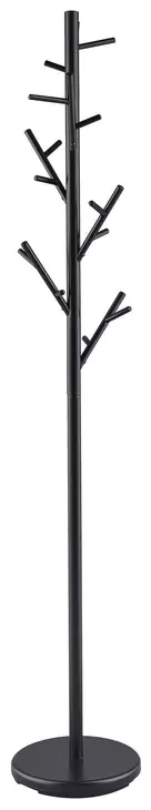 Clover Black 12 Hooks Coat Rack