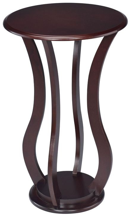 Elton Cherry Round Accent Table