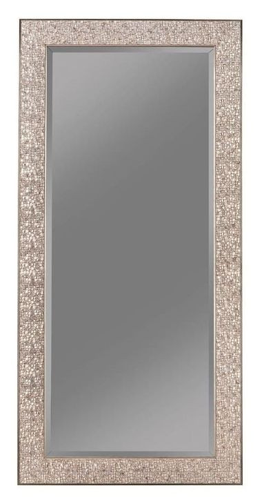 Rollins Silver Sparkle Floor Mirror