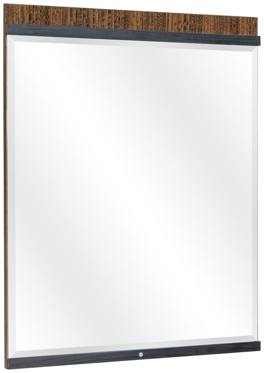 Kayner Charcoal Rectangular Dresser Mirror with LED