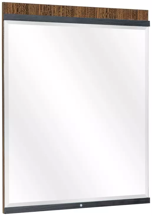 Kayner Charcoal Rectangular Dresser Mirror with LED