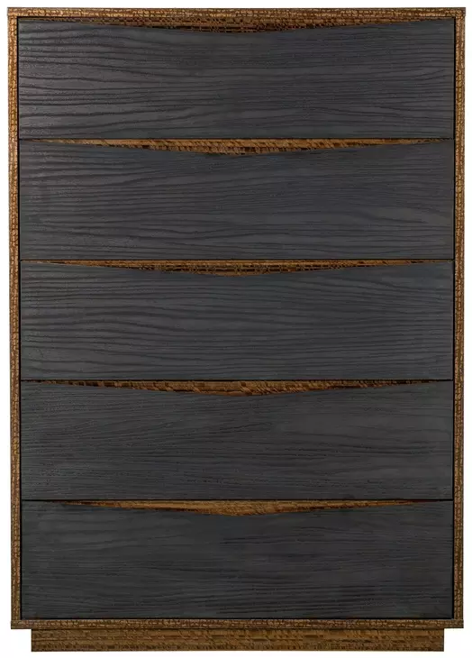 Kayner Charcoal 5 Drawer Chest with LED