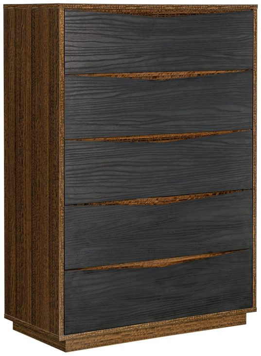 Kayner Charcoal 5 Drawer Chest with LED