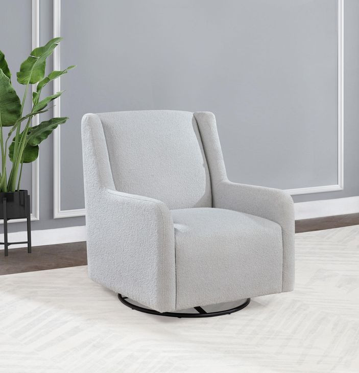 Serra Dove Gray Swivel Glider Chair
