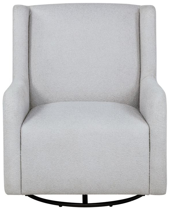 Serra Dove Gray Swivel Glider Chair
