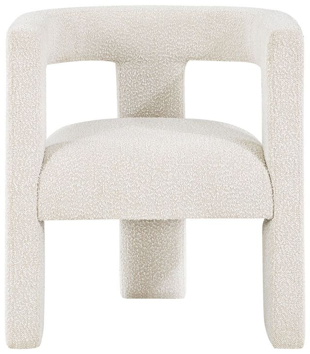 Petra White Boucle Accent Chair