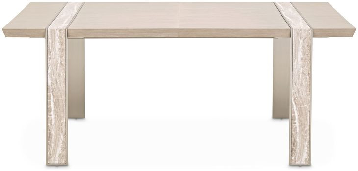 Lotus Bay Sand Extendable Rectangular Wide Dining Room Set