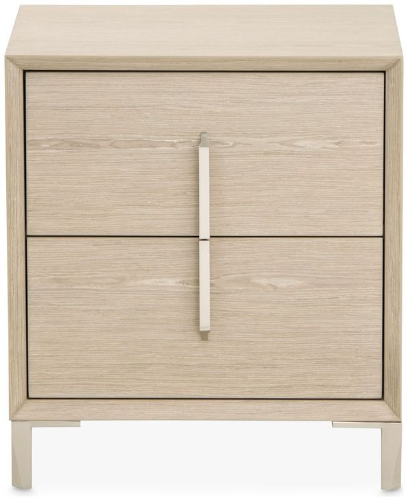 Lotus Bay Sand 2 Drawer Small Nightstand