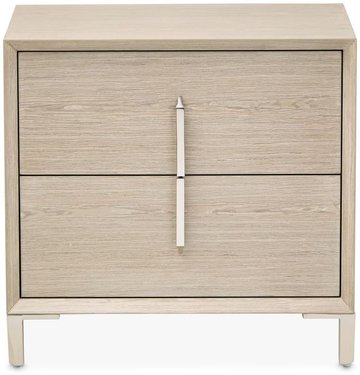 Lotus Bay Sand 2 Drawer Large Nightstand