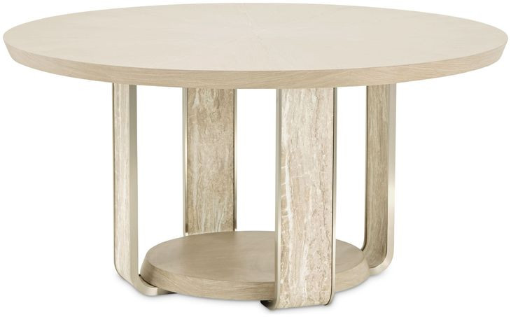 Lotus Bay Sand 60" Round Dining Table