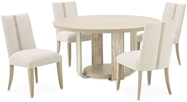 Lotus Bay Sand 60" Round Dining Table