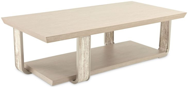Lotus Bay Sand Rectangular Cocktail Table