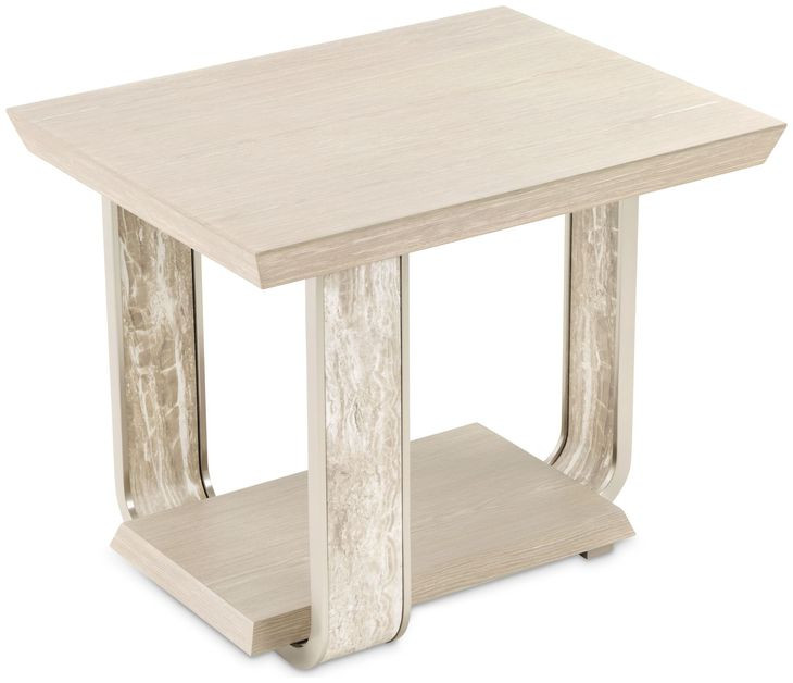 Lotus Bay Sand Rectangular End Table