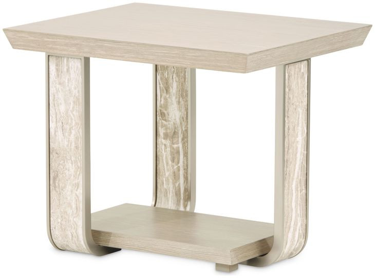 Ivory Cove Sand Rectangular End Table