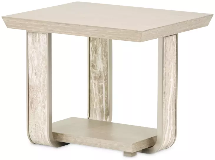 Lotus Bay Sand Rectangular End Table
