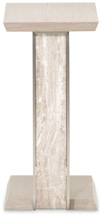 Lotus Bay Sand C-Shaped Rectangular Accent Table