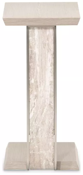 Lotus Bay Sand C-Shaped Rectangular Accent Table