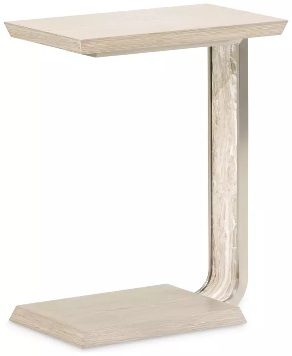 Lotus Bay Sand C-Shaped Rectangular Accent Table