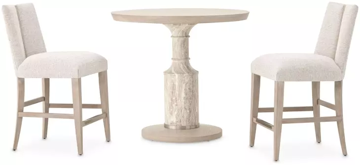 Lotus Bay Sand 40" Round Gathering Table