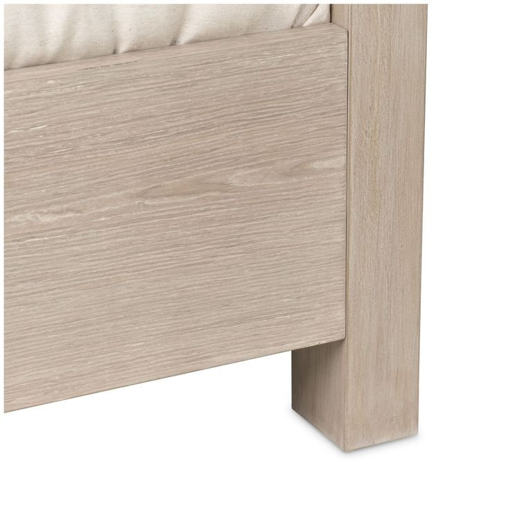 Lotus Bay Sand Twin Panel Bed with LED and USB Charging