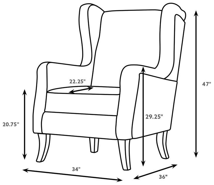 Elmbrook Brown Wingback Accent Chair