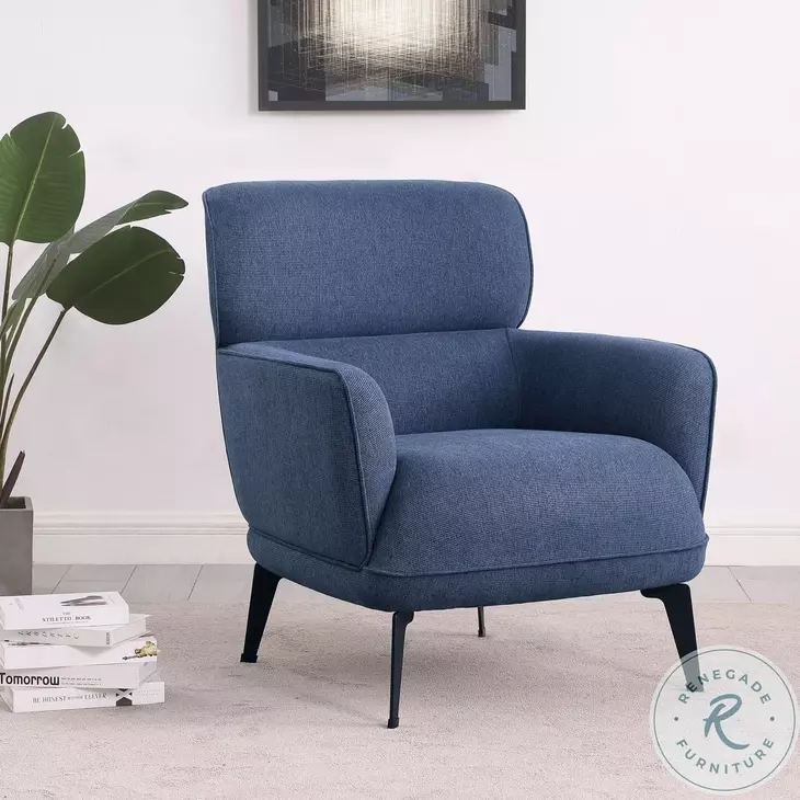 Andrea Blue Accent Chair