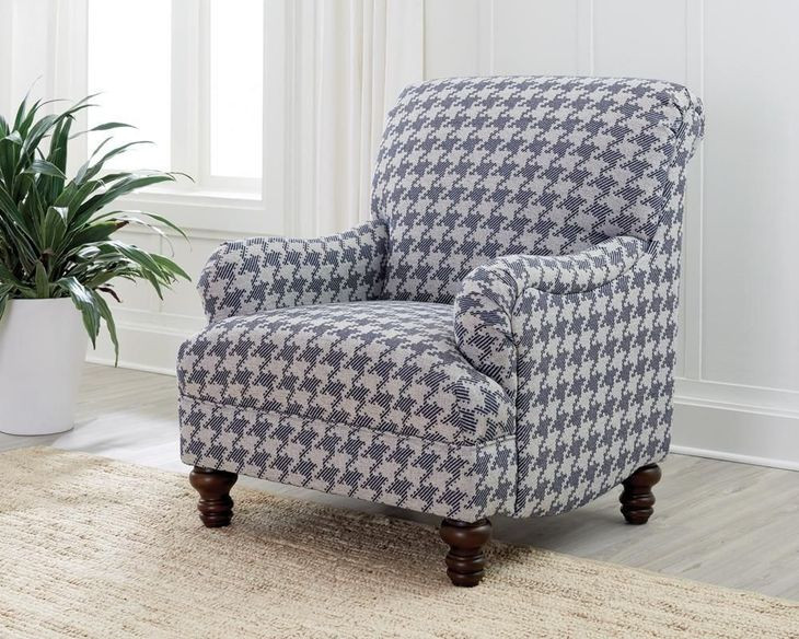 Glenn Blue Accent Chair