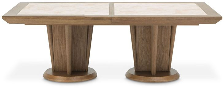 Portrait Sienna Brown Extendable Rectangular Dining Room Set