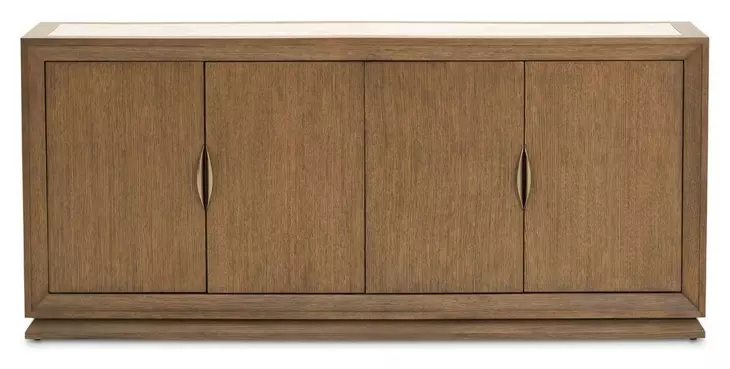 Portrait Sienna Brown 4 Door Sideboard with LED