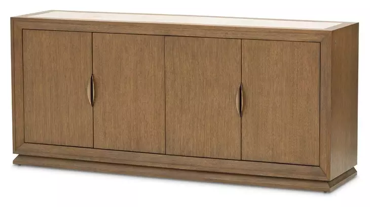 Portrait Sienna Brown 4 Door Sideboard with LED