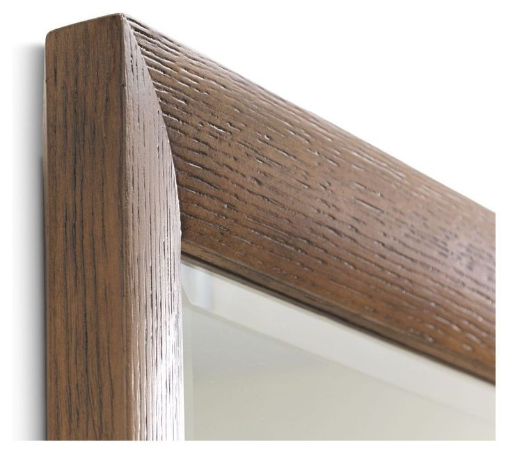 Portrait Sienna Brown Rectangular Wall Mirror