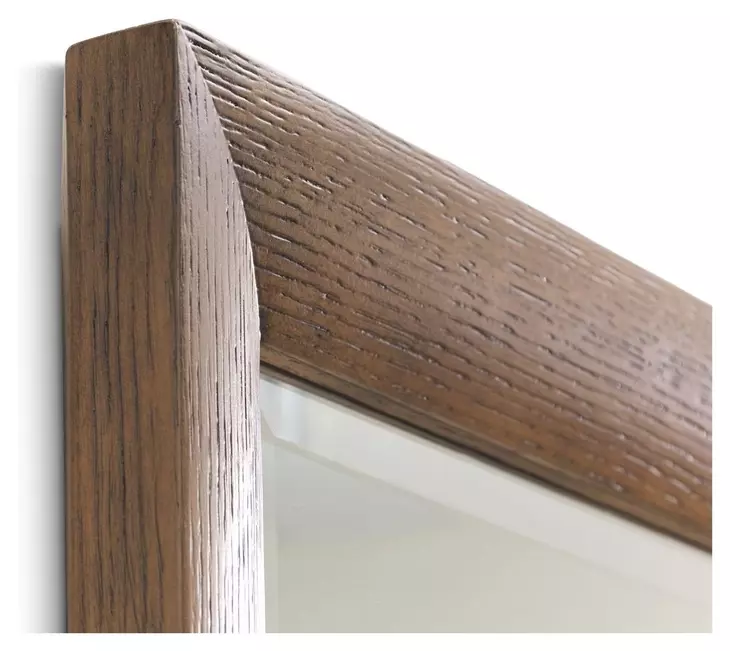 Portrait Sienna Brown Rectangular Wall Mirror